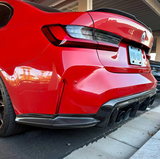 BMW G80 M3 / G82 M4 3D-Style Dry Carbon Rear Diffuser + OEM-Style Extensions – Atlanta Pickup