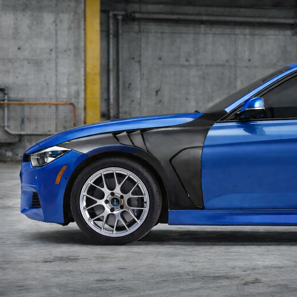 BMW F30/F32 4 Series and 3 series Carbon Fiber fenders!