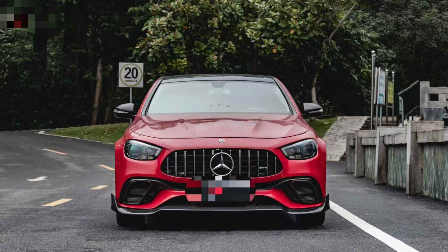 MERCEDES BENZ E63(S) (W213) FACELIFT BRABUS STYLE CARBON FIBER FRONT LIP AND AIR DUCTS