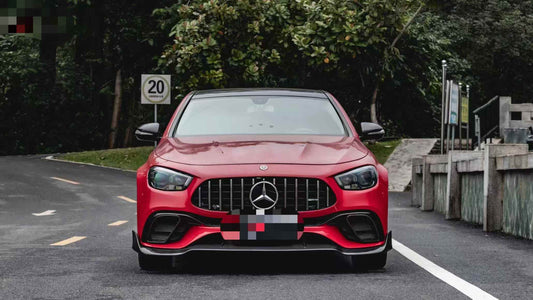MERCEDES BENZ E63(S) (W213) FACELIFT BRABUS STYLE CARBON FIBER FRONT LIP AND AIR DUCTS