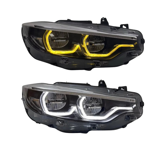 LED IKON-Style White/Yellow DRL
Switchback Headlights for BMW F32/F80/F82 4-Series M3/M4