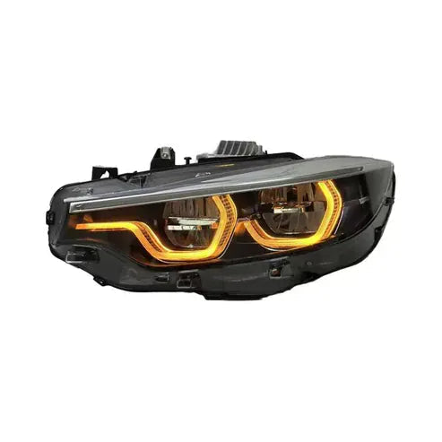 IKON V2 Style White/Yellow DRL Switchback Headlights for BMW F32