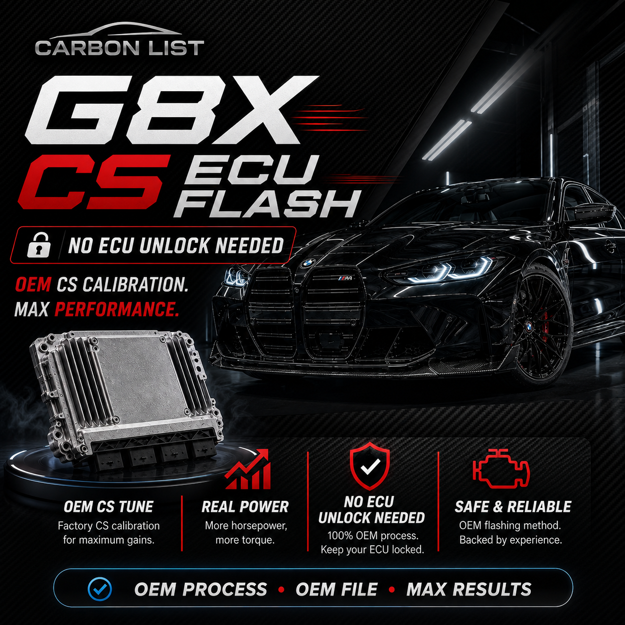 CS ECU FLASH - BMW G80 M3 G82 G83 M4 REMOTE CODING